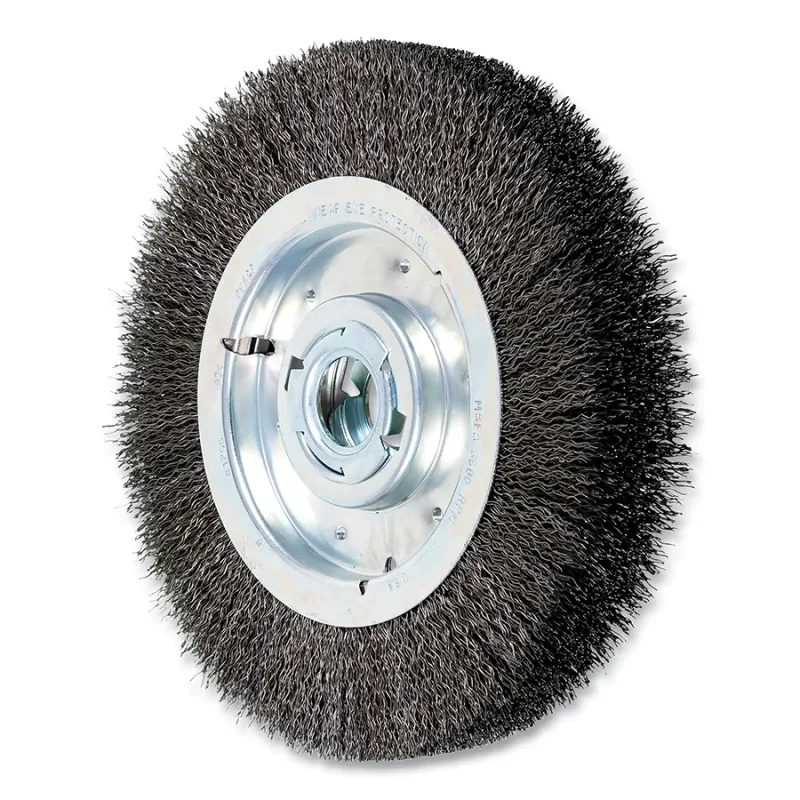 10" CRIMPED WIRE WHEEL WIDE FACE .020 CS WIRE
