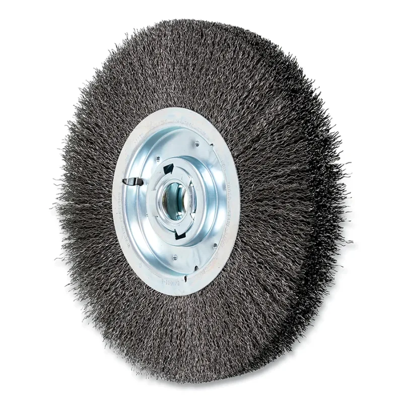 12" CRIMPED WIRE WHEEL WIDE FACE .020 CS WIRE