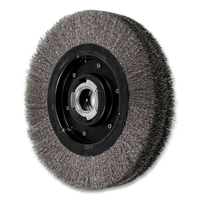 10" CRIMPED WIRE WHEEL WIDE FACE .012 SS WIRE