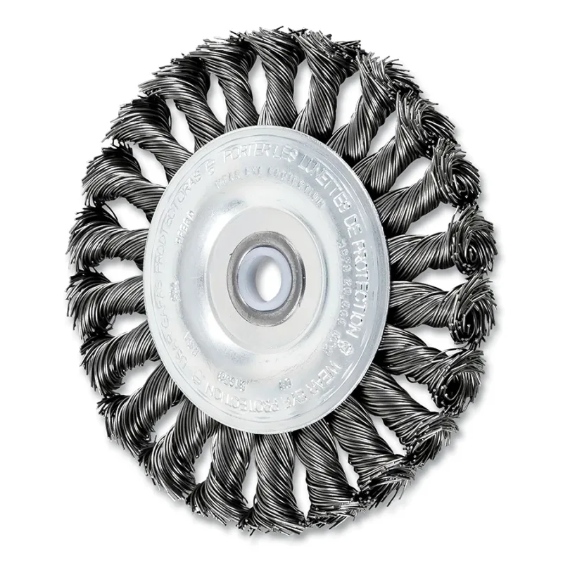 4" STANDARD TWIST KNOT WHEEL .020 CS WIRE