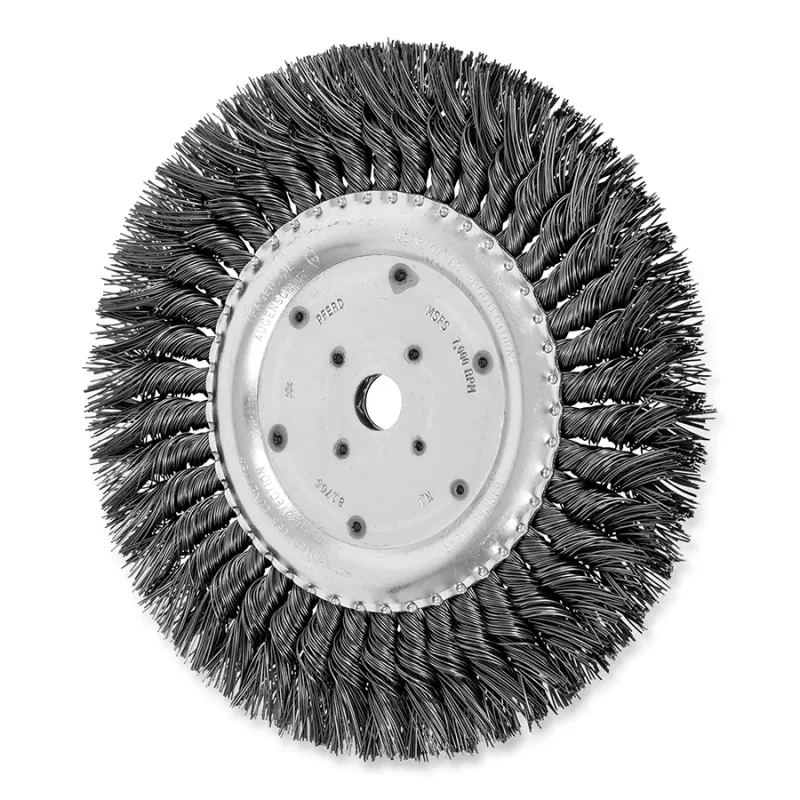 8" STANDARD TWIST KNOT WHEEL .023 CS WIRE