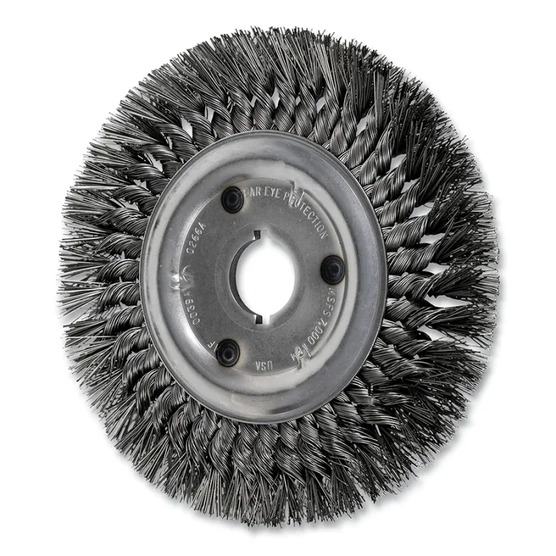 8" STANDARD TWIST KNOT WHEEL .023 CS WIRE
