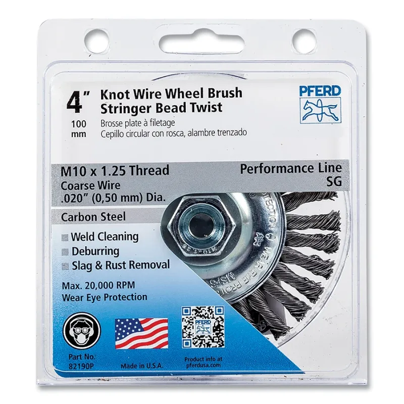 P.O.P. 4" Stringer Bead Whl .02 CS Wire M10x1.25