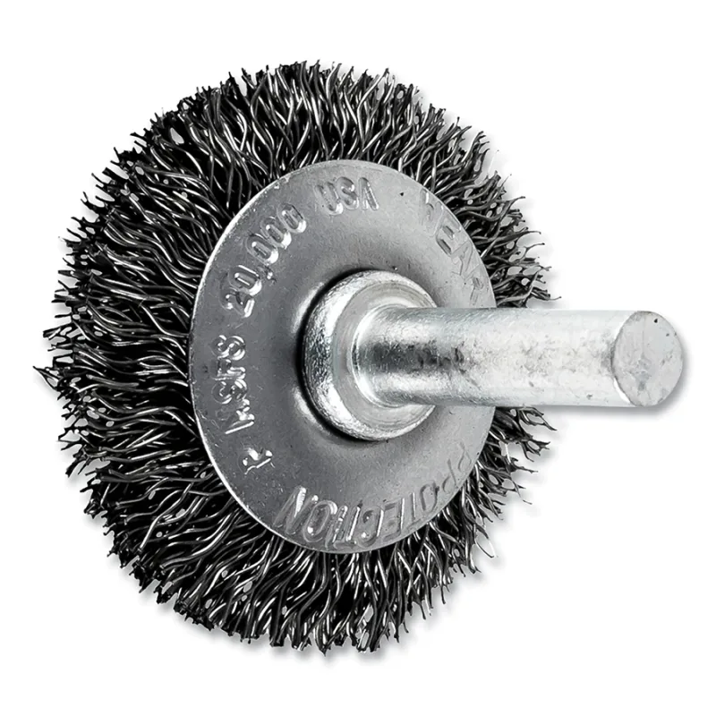 1-1/2" MTD FLARED CUP BRUSH .012 CS WIRE- 1/4" S