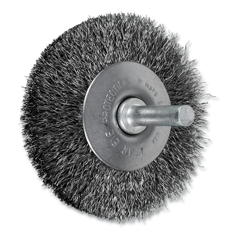 2-1/2" MOUNTED FLARED CUP BRUSH .006 CS WIRE
