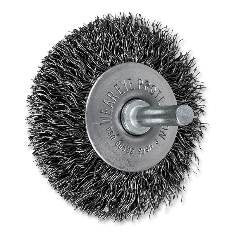 2-1/2" MOUNTED FLARED CUP BRUSH .014 CS WIRE