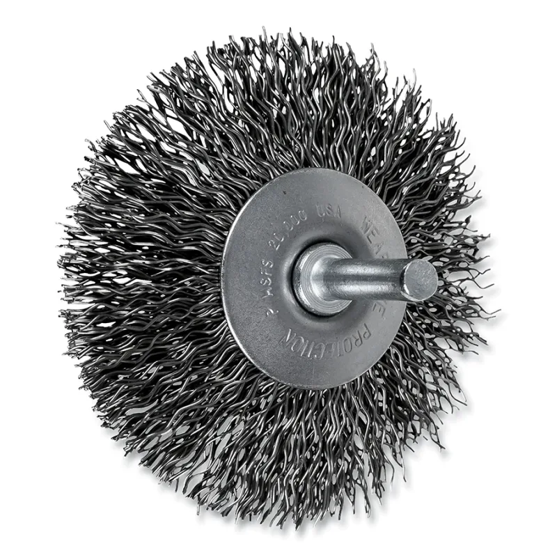 3" MOUNTED FLARED CUP BRUSH .020 CS WIRE