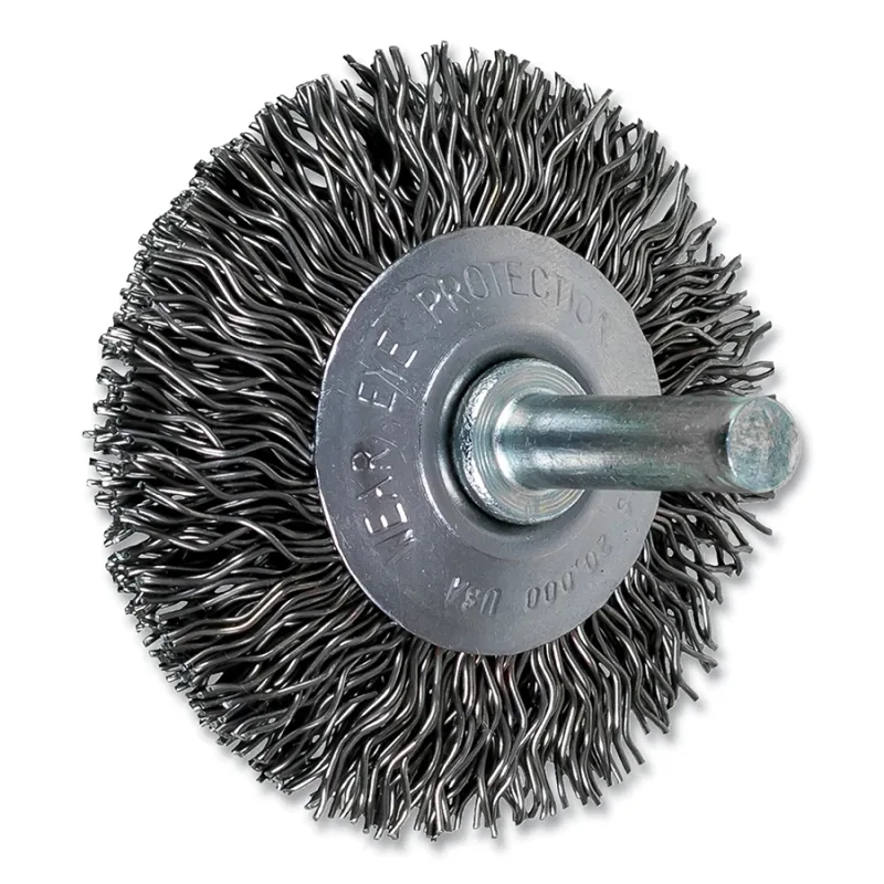 2" MOUNTED FLARED CUP BRUSH .020 CARBON STEEL WI