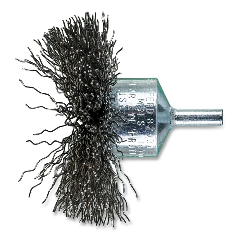 3" CIRCULAR MOUNTED FLARED END BRUSH .020 CS WIR