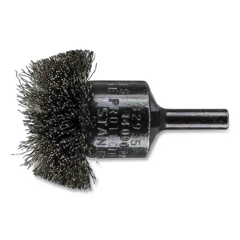 1-1/2" CIRCULAR MOUNTEDFLARED END BRUSH .008 SS