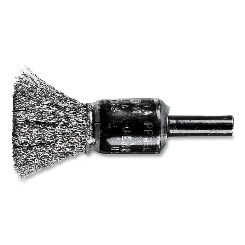 1/2" CRIMPED WIRE COATED CUP END BRUSH .006 SS