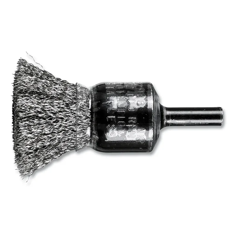 3/4" CRIMPED WIRE COATED END BRUSH .010 SS