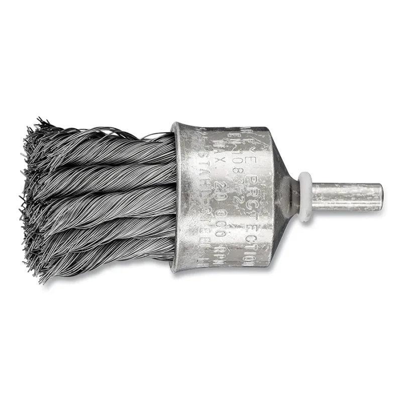 1" KNOT WIRE END BRUSH FLARED CUP .010 CS