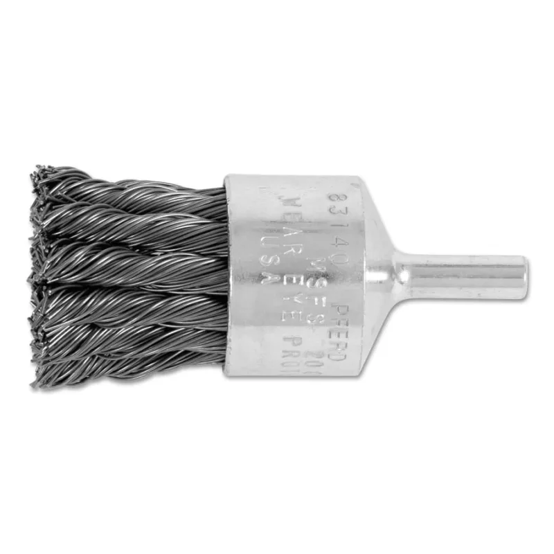 Straight Cup Knot End Brushes, Carbon Steel, 1" x 0.02