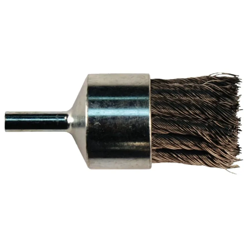 Straight Cup Knot End Brushes, Stainless Steel, 20,000 rpm, 3/4" x 0.01