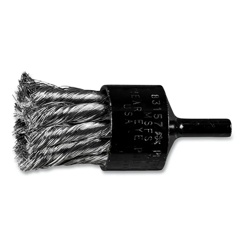 1"X1/4"X .010 KNOT WIRE END BRUSH - STRAIGHT CUP