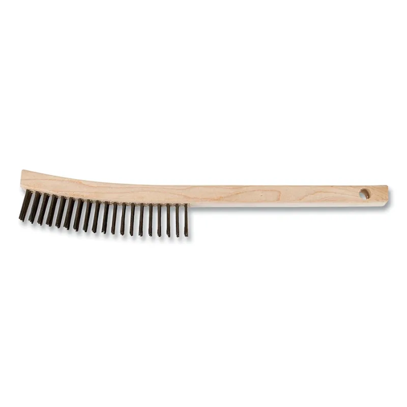 3X19 SS CURVED HDL SCRATCH WOOD