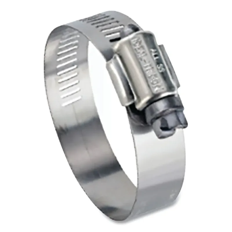 68 Series Worm Drive Clamp, 1-1/4 in to 2-1/4 in clamp, 9/16 in W, Stainless Steel