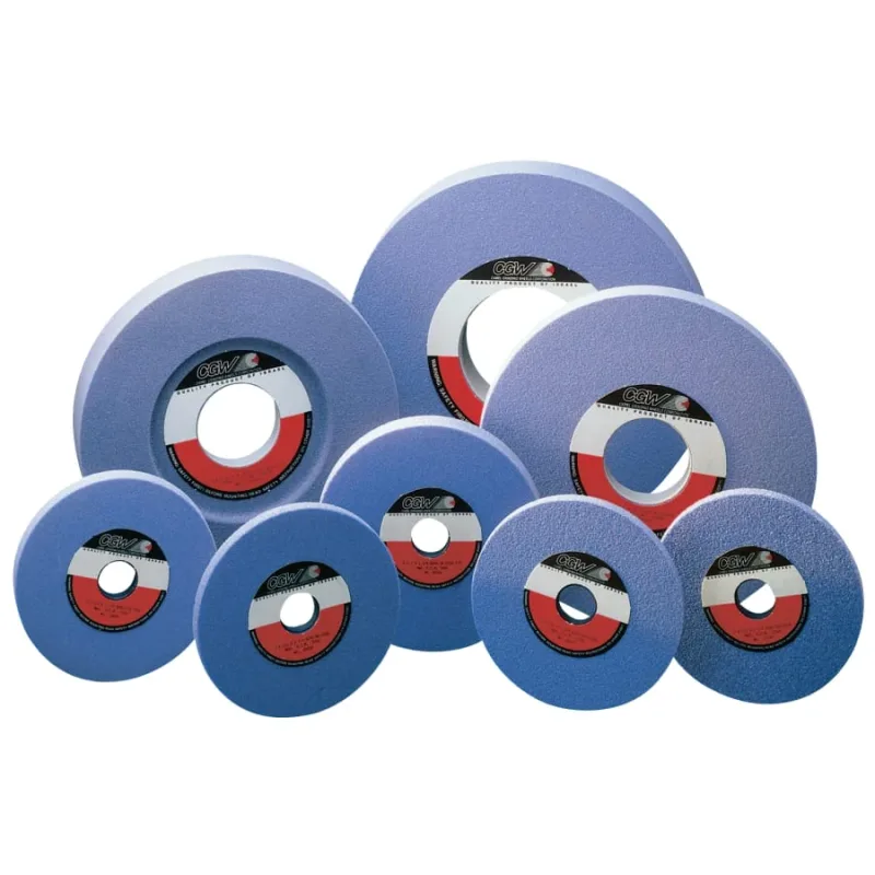 Ruby Aluminum Oxide Surface Grinding Wheels, T1, 7 X 1/2, 1 1/4" Arbor, 46, H