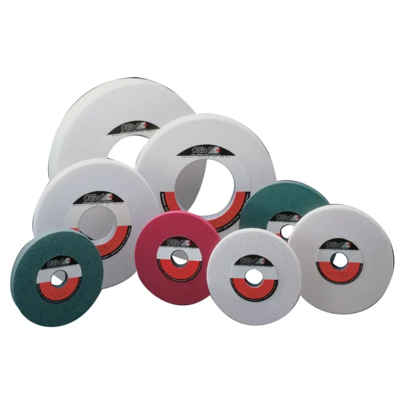 White Aluminum Oxide Surface Grinding Wheels, Type 1, 12 X 1, 5" Arbor, 46, H