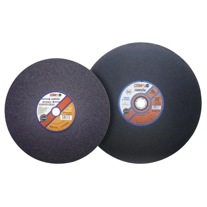 Cut-Off Wheel, Chop Saws, 14 in Dia, 3/32 in Thick, 36 Grit, for Stainless Steel