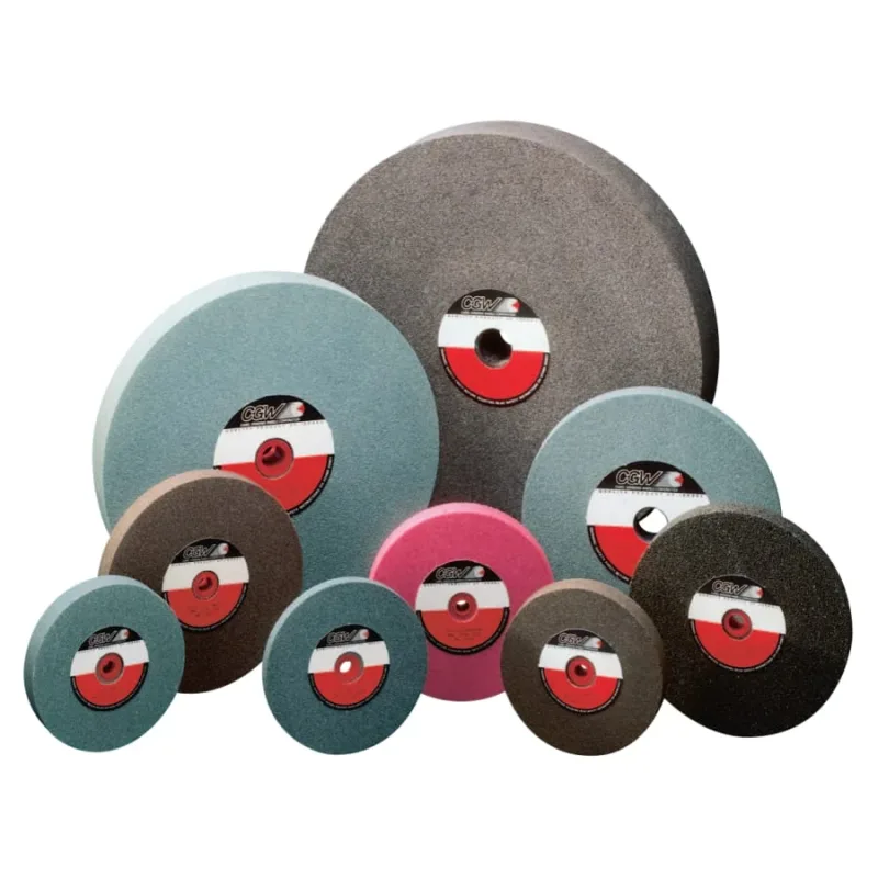 Bench Wheels, Brown Alum Oxide, Single Pack, Type 1, 7 X 1, 1" Arbor, 80, M