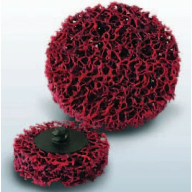 EZ Strip Wheels, Non-Woven, Roll On, 3 in, 10,500 rpm, Silicon Carbide, Red