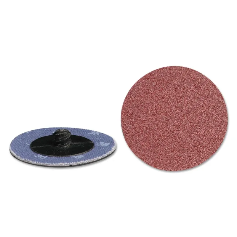 Quick Change 2-Ply Disc, Aluminum Oxide, 2 in dia, 80 Grit