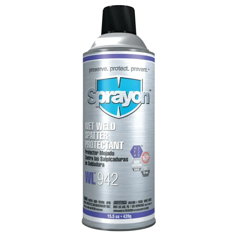 Wet Weld Spatter Protectant, 15.5 oz Aerosol Can, Colorless