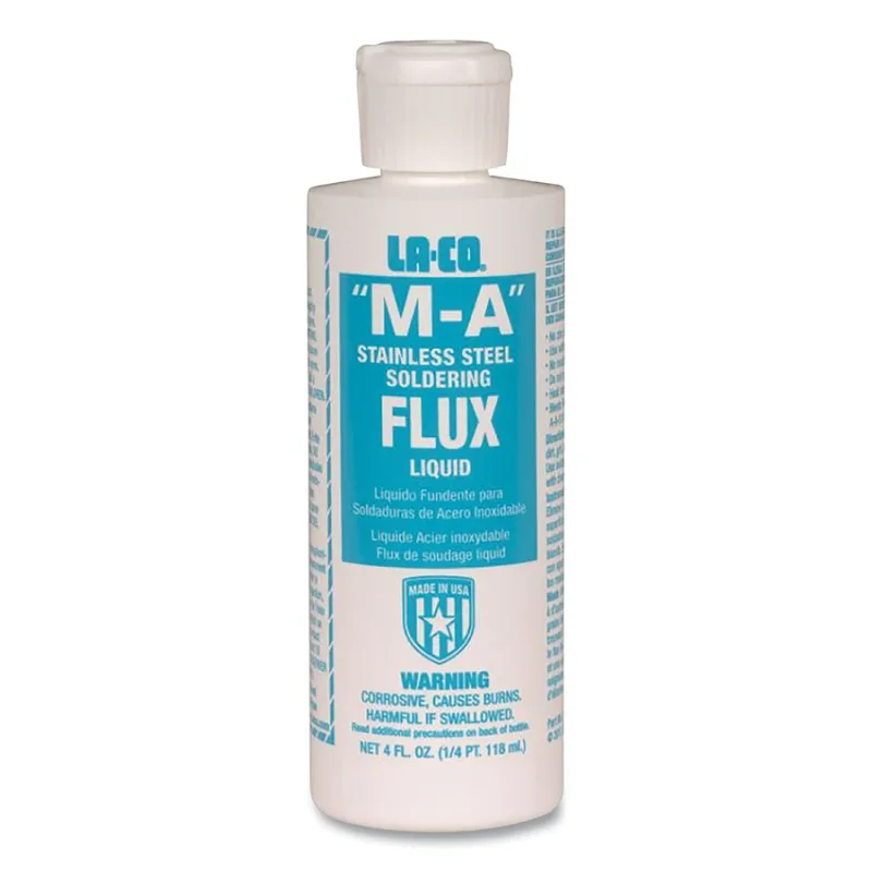 M-A Stainless Steel Flux Liquid, Bottle, 1 qt