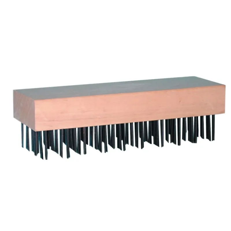 Butcher Block Brushes, 7 3/4 in, Tempered Steel Wire