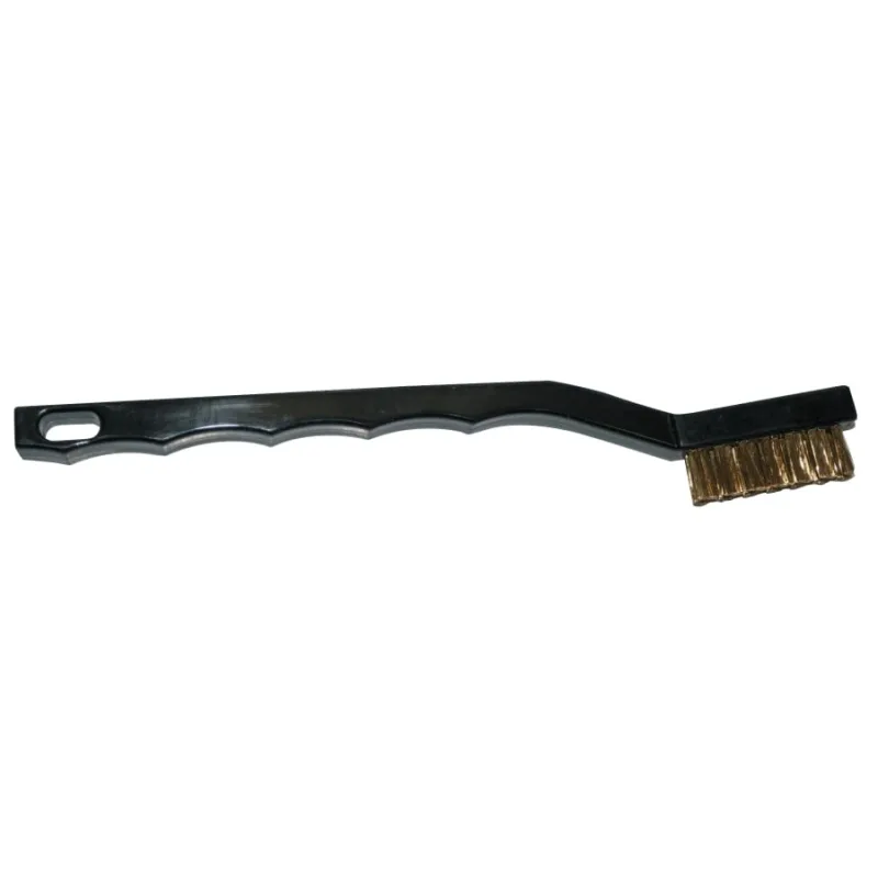 Handy Cleaning Brush, 7 in, Brass Wire, Plastic Handle