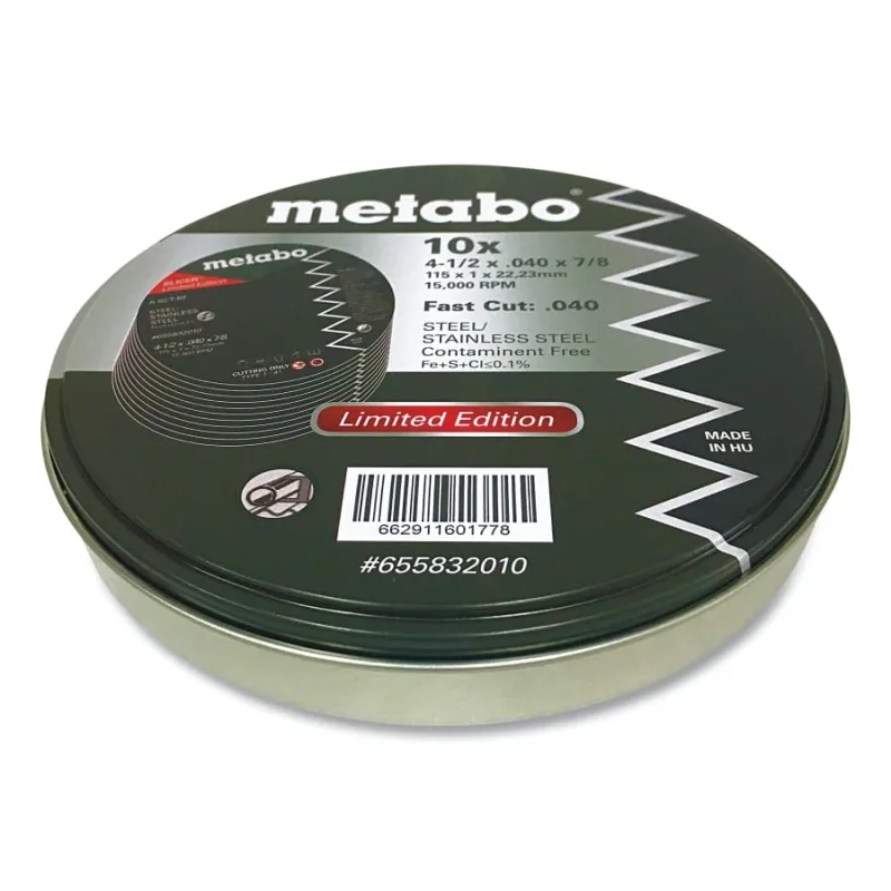 Limited Edition Slicer® Fast Cut Wheel, 4-1/2 in dia x 0.040 in Thick, 7/8 in Arbor, A60TBF (469-655832010) - additional view 1