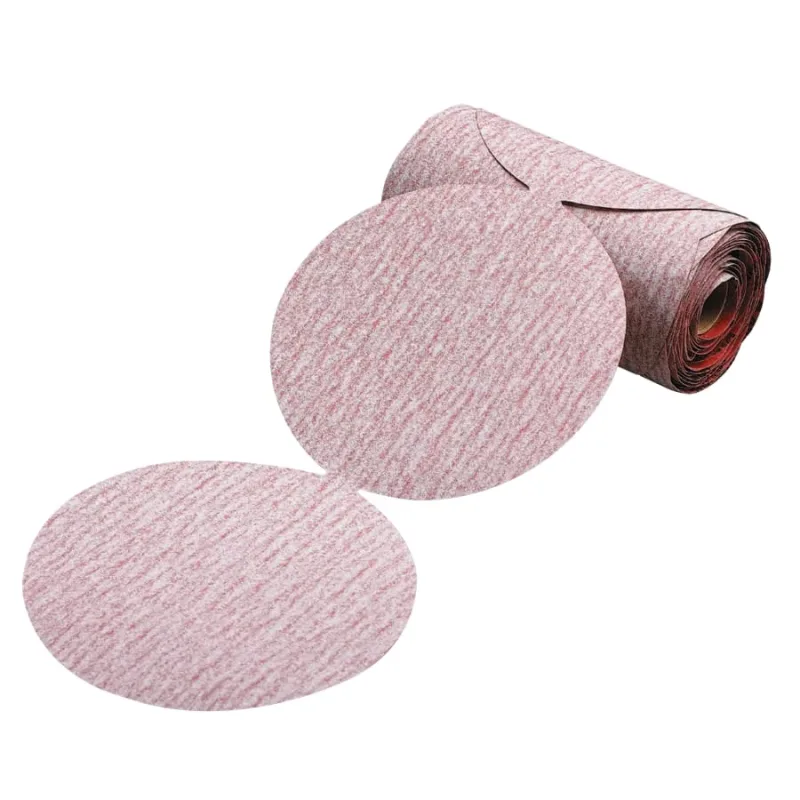 Premier Red Aluminum Oxide Dri-Lube Paper Discs, 6 in Dia., P800 Grit, Tabbed