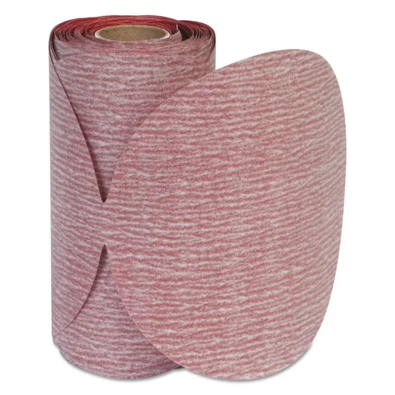 Premier Red Aluminum Oxide Dri-Lube Paper Discs, 6 in Dia., P180 Grit