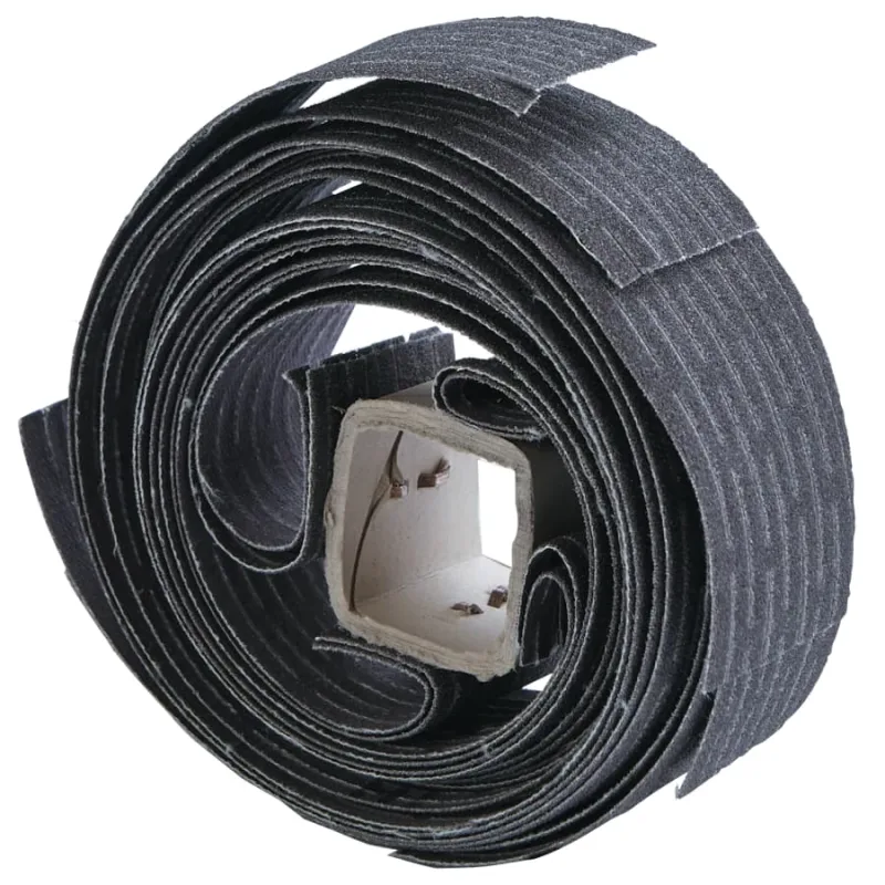 Sand-O-Flex Wheel Refill, Glue Bond, 100 Grit, 1 in X 19 in, Scored