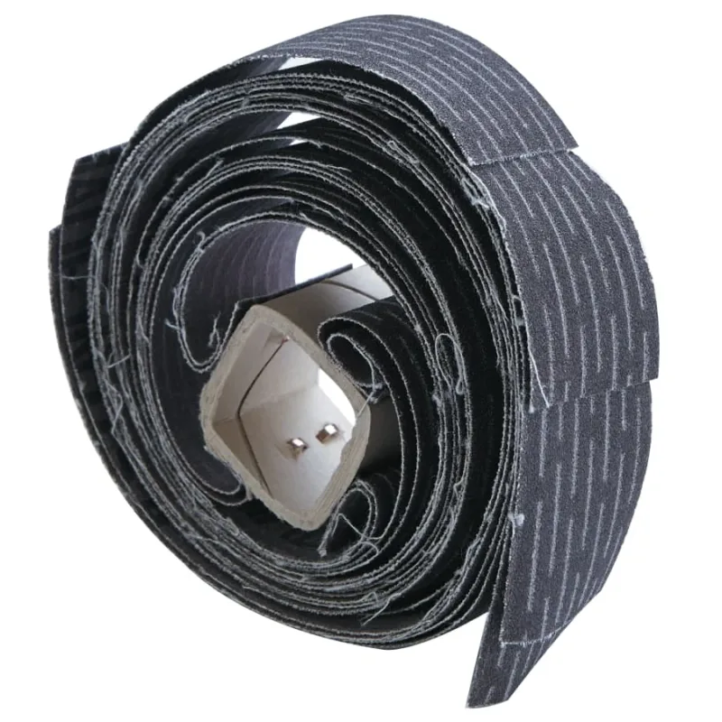 Sand-O-Flex Wheel Refill, Glue Bond, 120 Grit, 1 in X 19 in, Scored
