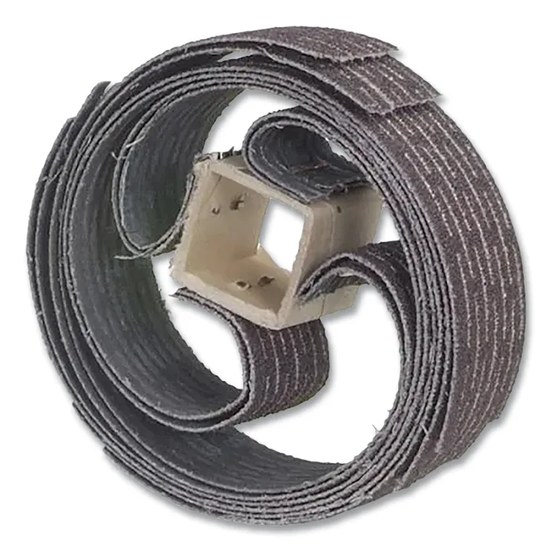 Sand-O-Flex Wheel Refill, Glue Bond, 240 Grit, 1 in X 19 in, Scored