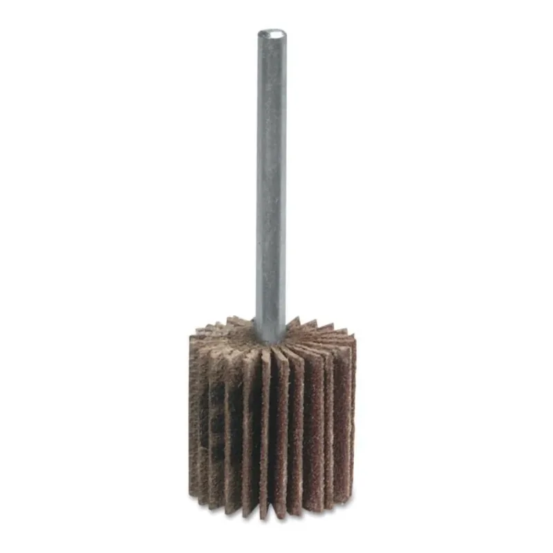 High Performance Mini Flap Wheels with Mounted Steel Shanks, 1 x 5/8 in, 40 Grit