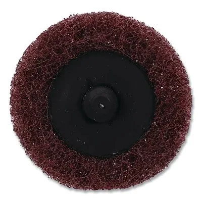 High Strength Non-Woven Buffing Disc, 3 in dia, TR (Type III) Quick-Change, Aluminum Oxide, Fine Grit, 12000 RPM