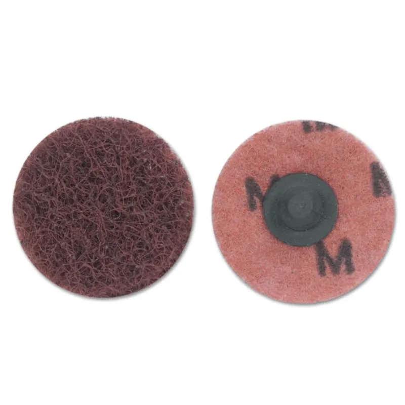 High Strength Non-Woven Buffing Disc, 2 in dia, TR (Type III) Quick-Change, Aluminum Oxide, Medium Grit, 12000 RPM