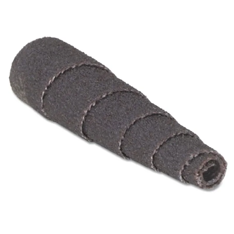 Aluminum Oxide Spiral Rolls Full Tapers, 3/8 x 1 x 1/8, 60 Grit