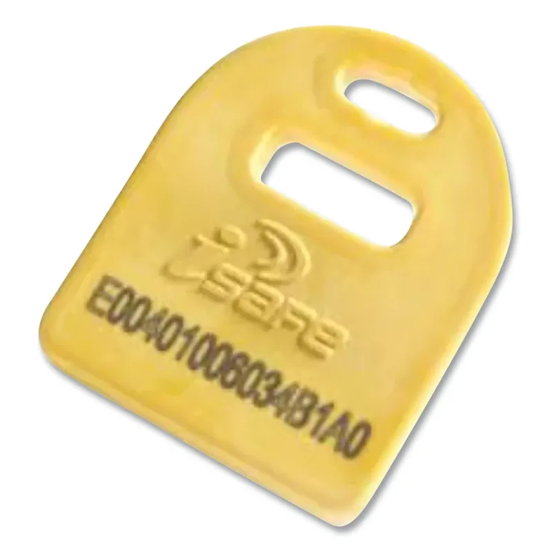 Connected Safety ID Mechanical Mount HF RFID Tag 13.56 MHz Yellow 25-Pack