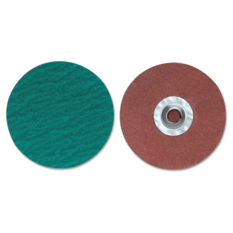 ZIRC Plus R801 PowerLock Cloth Discs-Type II, 3 in Dia., 50 Grit