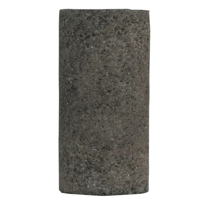Type 18 Gemini Plug Square Tip, 2 in D, 3 in Thick, 5/8-11, 24 Grit Alum. Oxide