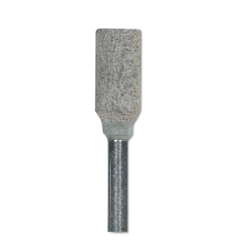Cotton Fiber Mounted Points, 1/4 in Dia, 1/2 in Thick, 120 Grit Aluminum Oxide