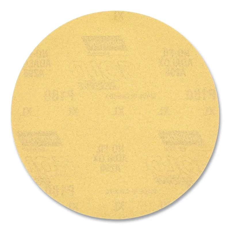 Gold Reserve A296 Paper Disc, Aluminum Oxide, 6 in dia, P180, Hook and Loop