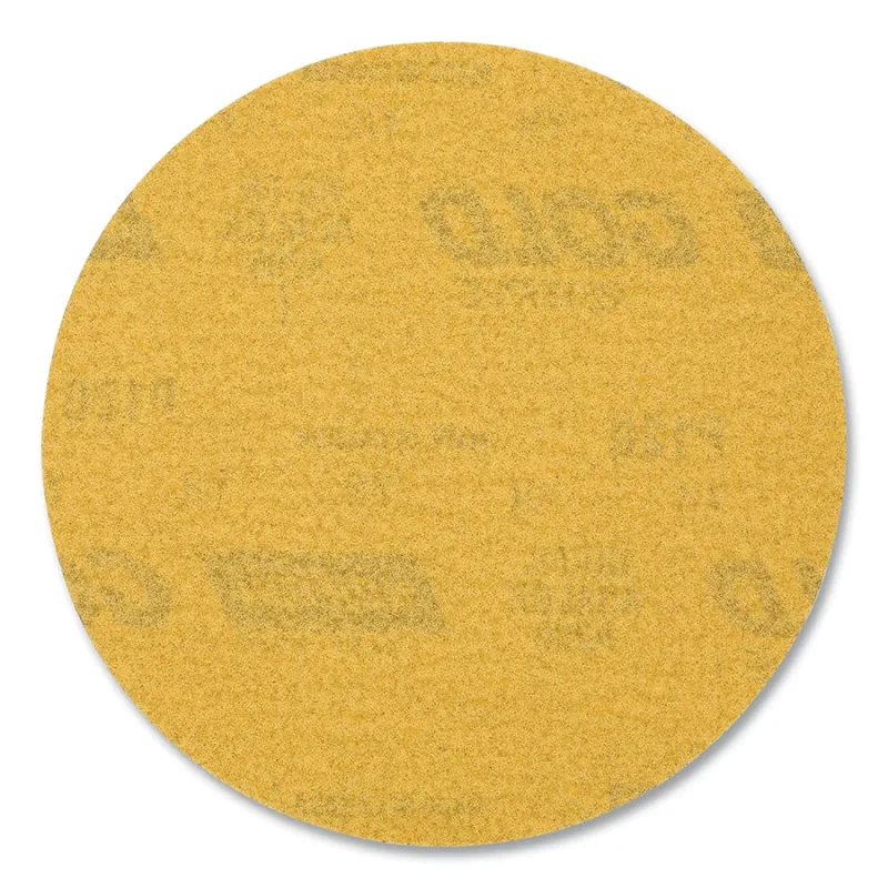 Gold Reserve A296 Paper Disc, Aluminum Oxide, 6 in dia, P120, Hook and Loop