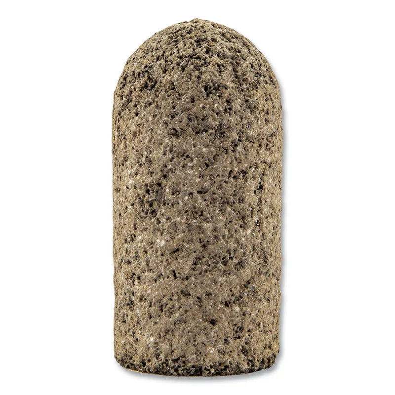 Metal® Portable Snagging Plug, Type 18R, 1-1/2 in dia, 3 in Thick, 5/8 in-11 AH, 20 Grit, Aluminum Oxide 57A