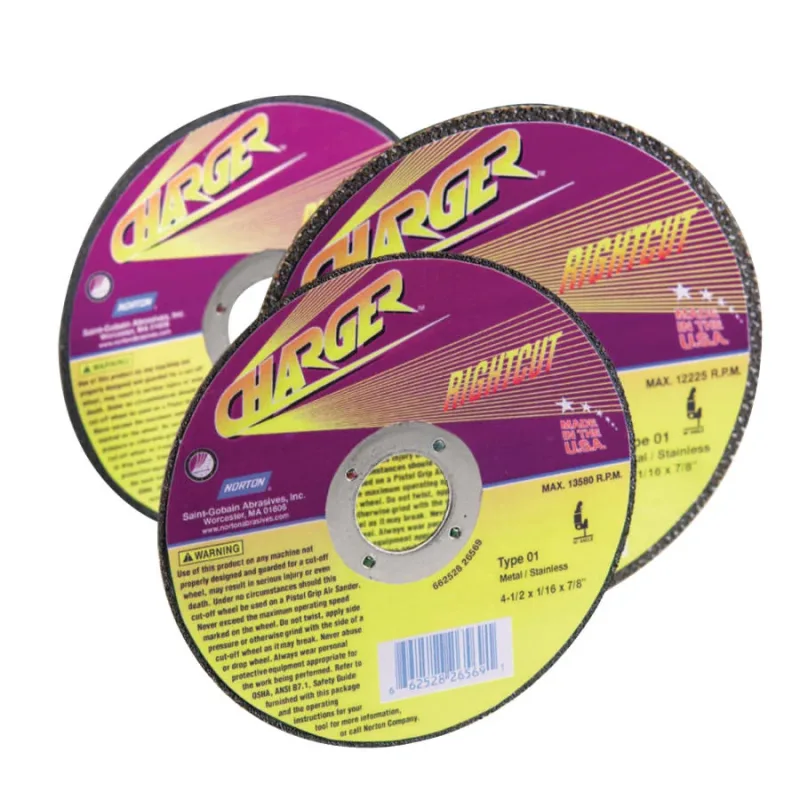 Type 01 FabCut Die Grinder Cut-Off Wheel, 4 in Dia, 1/16 in Thick, Alum. Oxide, All Purpose